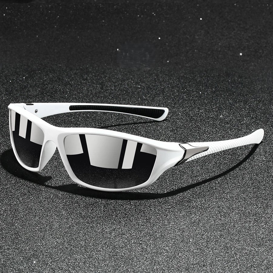 Sleek wraparound sunglasses for men and women with durable flexible frame