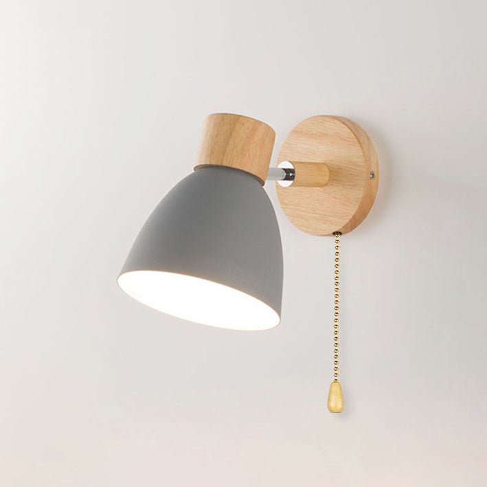 Downward beam of indoor wall light showcasing ambient room illumination