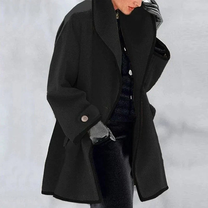 Classic double breasted warm winter trench coat for women apparel