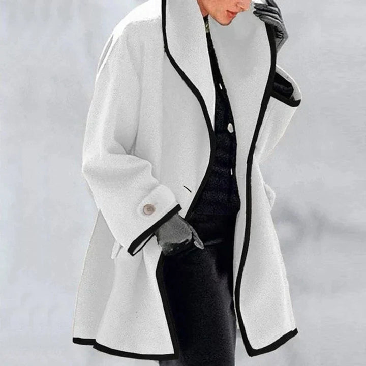 Fashionable womens winter fashion outerwear trench coat for cold weather