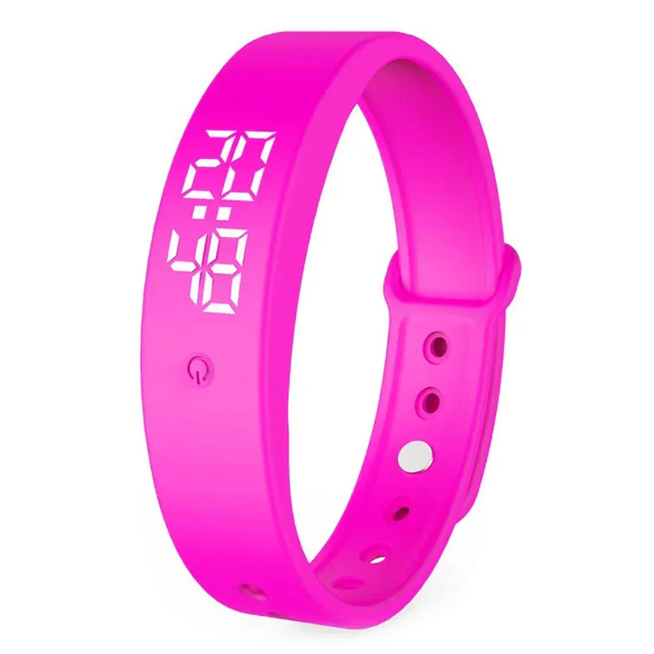 Unisex waterproof smartwatch fitness tracker with digital display and health monitor features
