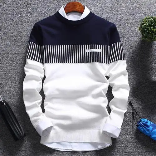 Langston | Men’s Striped Crew Neck Sweater