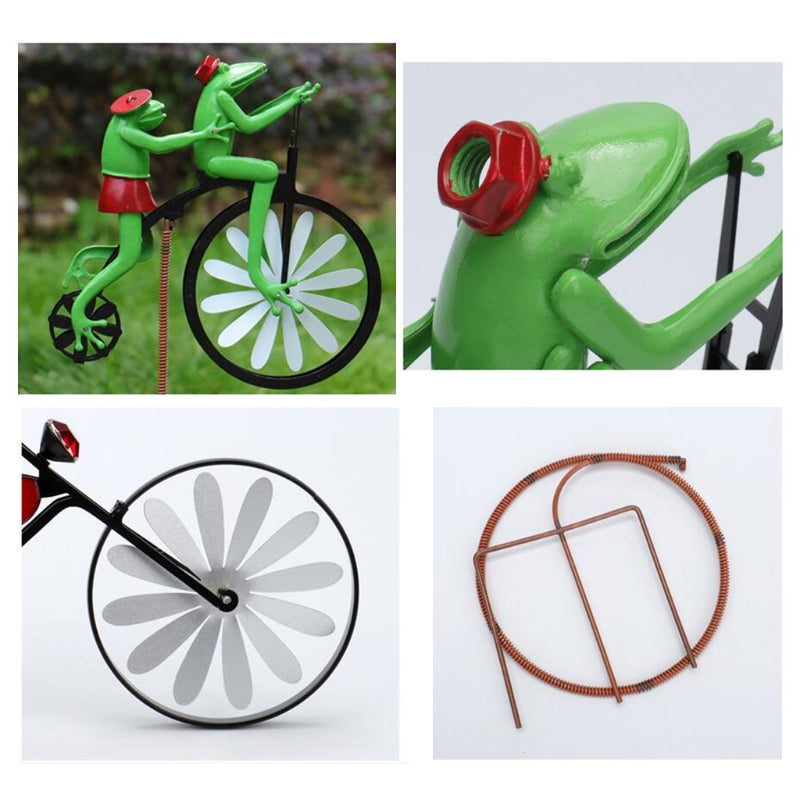 Willy Windmill kinetic sculpture for garden decor with spinning action