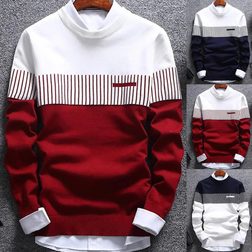 Langston | Men’s Striped Crew Neck Sweater