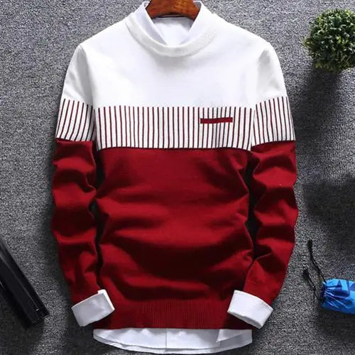 Langston | Men’s Striped Crew Neck Sweater