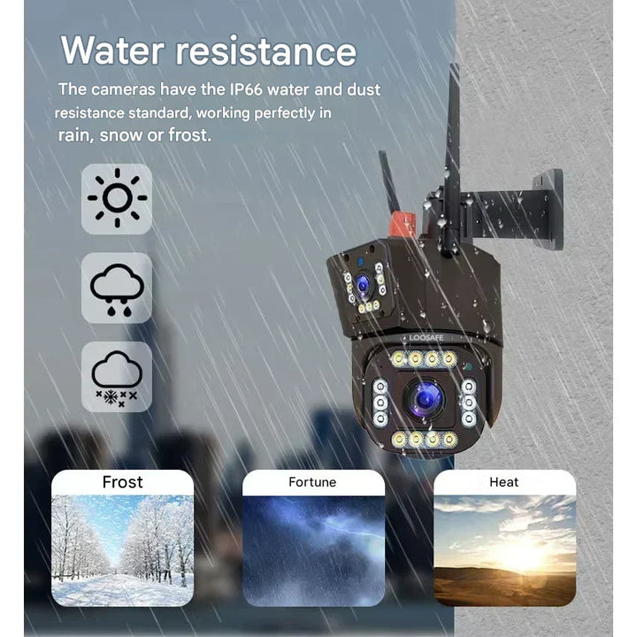 Wireless outdoor surveillance camera for smart home safety