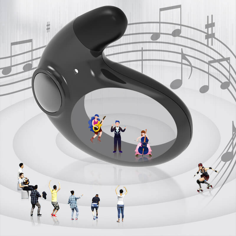 Noise cancelling bluetooth earphones resting inside their charging case
