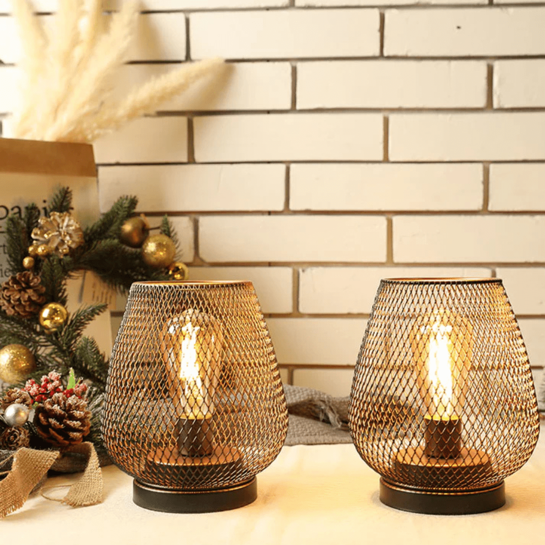Modern LED light fixture creating atmospheric glow as a stylish portable wireless lamp