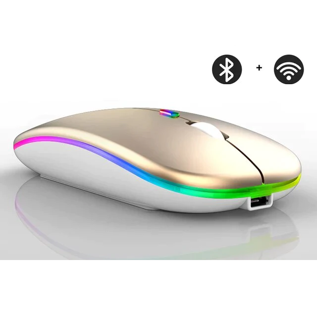 Ergonomic wireless office mouse with side buttons and smooth scroll wheel