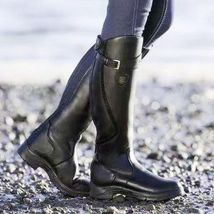 Close-up of Women's Nova Waterproof Riding Boots textured tread for outdoor traction