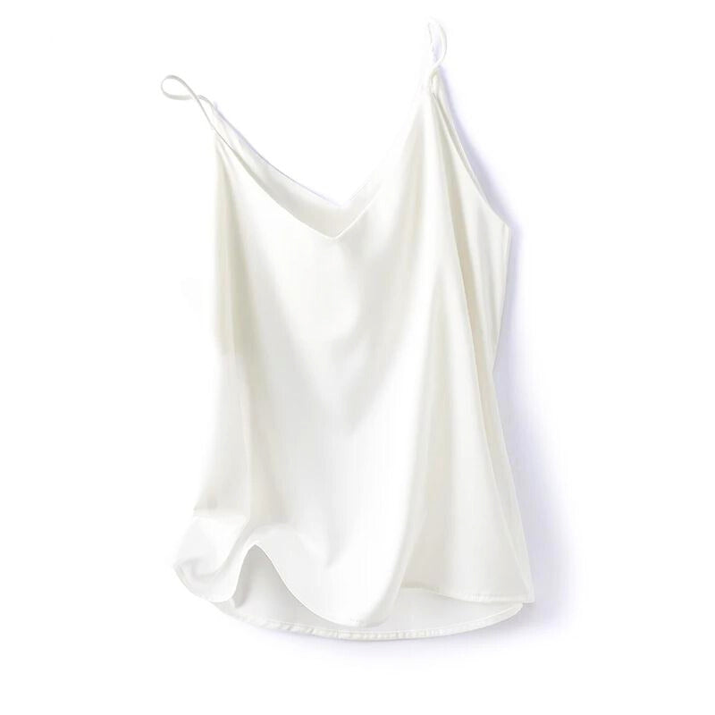 Elegant V-neck women's camisole top for summer fashion and stylish layering