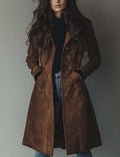 Letty | Women’s Suede Trench Coat