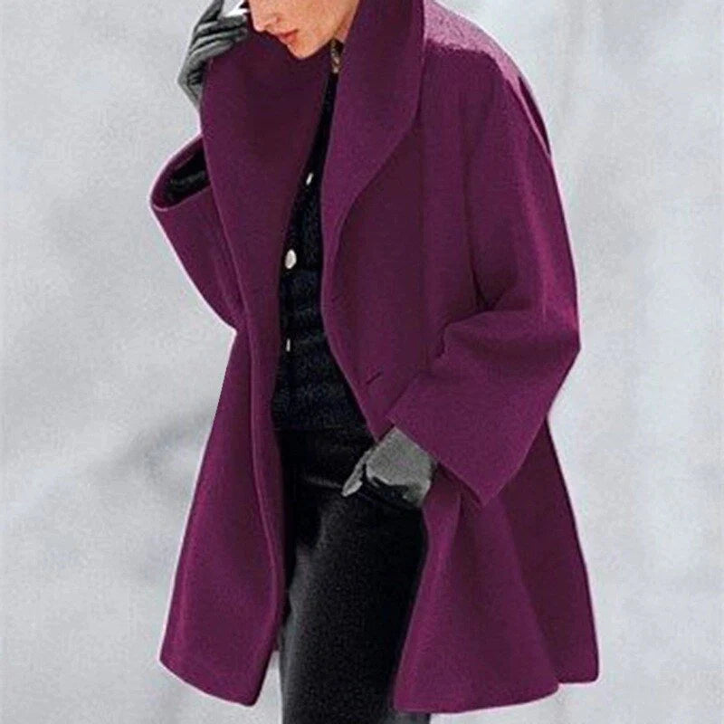 Cozy and warm winter clothing staple in a classic elegant wool jacket style