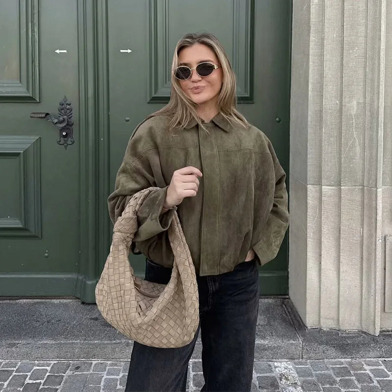 Harper | Women’s Oversized Bomber Jacket