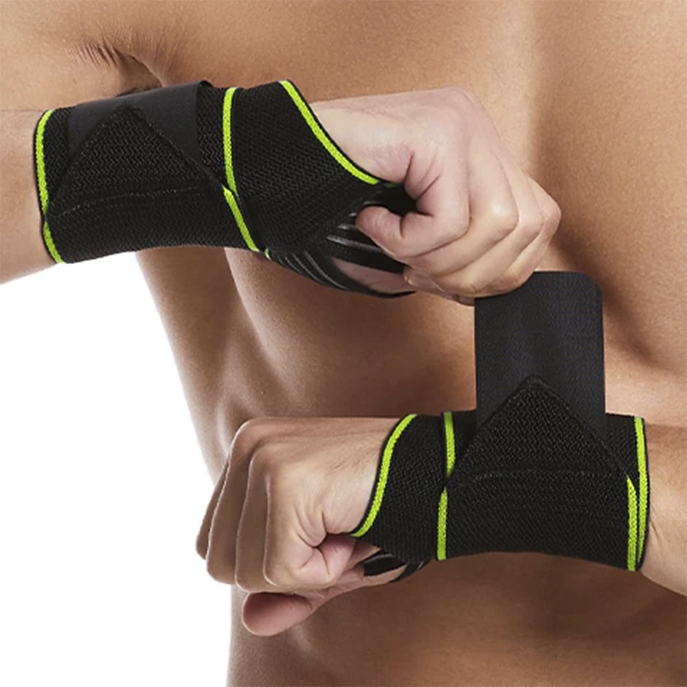 Unisex adjustable wrist and thumb support brace showing compression band for carpal tunnel relief.