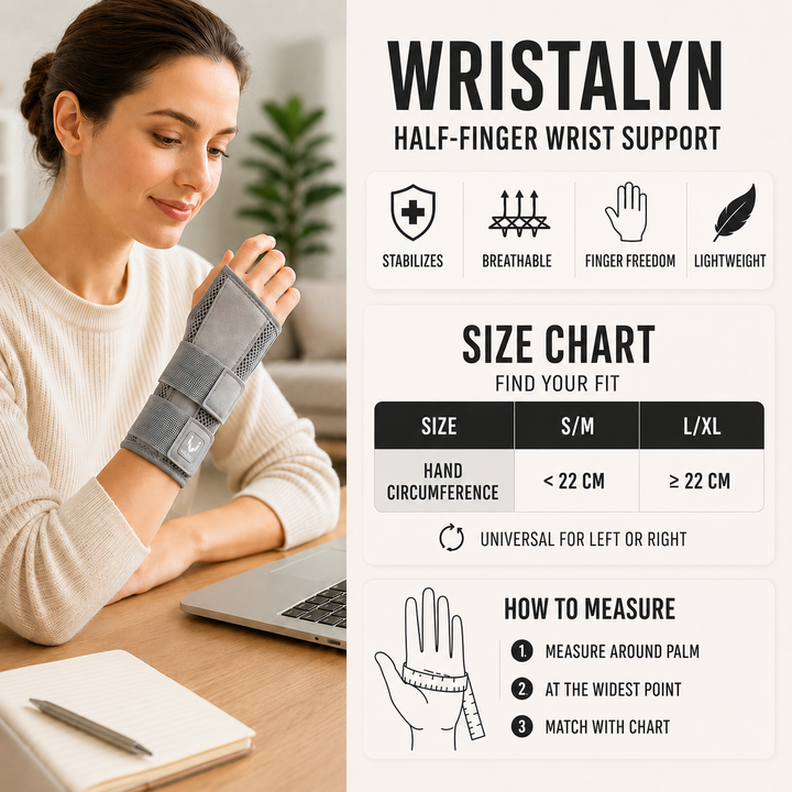 Pair of unisex wrist braces demonstrating flexible movement and carpal tunnel pain relief