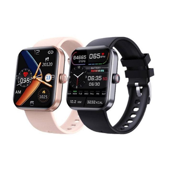 Black unisex non-invasive blood glucose monitoring smartwatch side profile