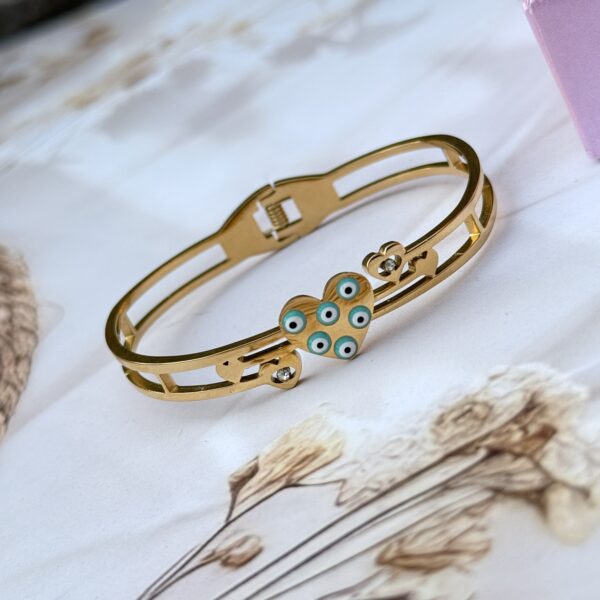 18k Gold-Plated Anti-Tarnish Openable Bracelet-Premium Stainless Steel | Daily Wear | Waterproof - Image 3