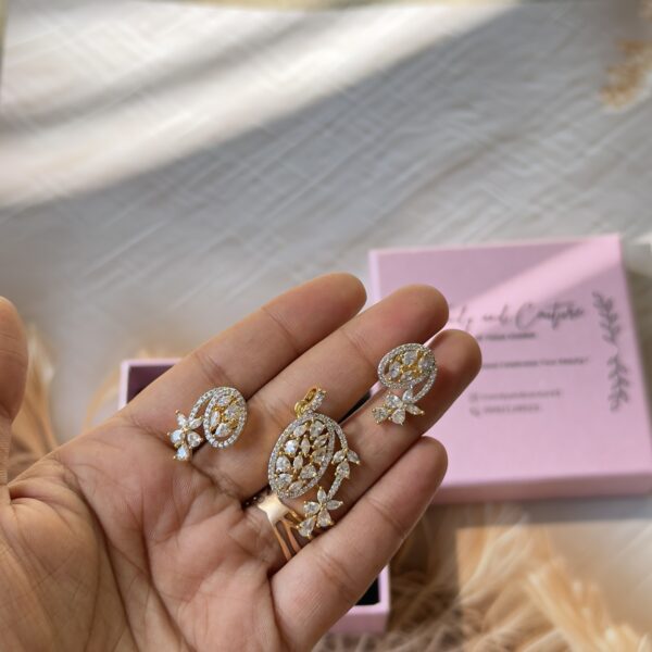Pendent set AAA AD STONE small size