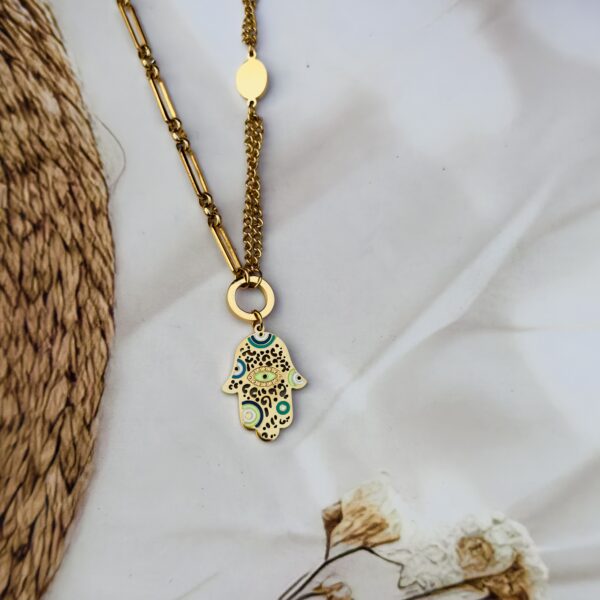 Evil eye neckpiece daily wear - Image 4